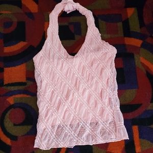 ❌❌ SOLD ❌❌ Sexy Pink HAVE Halter Top with Sequins, Large, Let's hit the Club